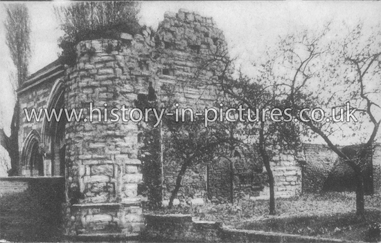 Ruin of Monastry Wall & Gateway, Waltham Abbey, Esex. c.1910